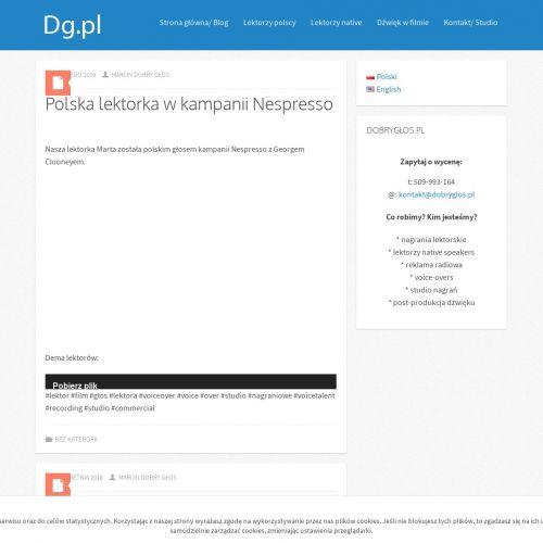 Lektor do audycji radiowej w Krakowie