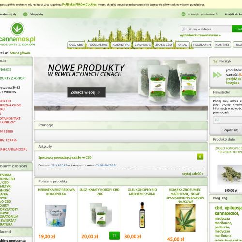 Żywność z konopi sklep