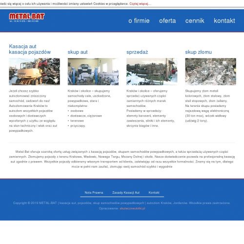 Skup pojazdów osobowych - Myślenice