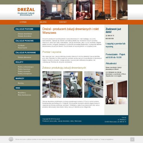 Rolety rzymskie targówek w Warszawie