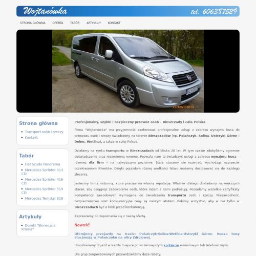 Wynajem busa z kierowcą bieszczady - Ustrzyki Dolne