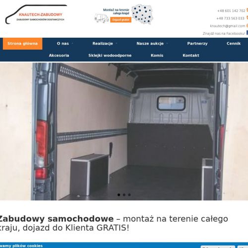 Zabudowa samochodów dostawczych w Krakowie