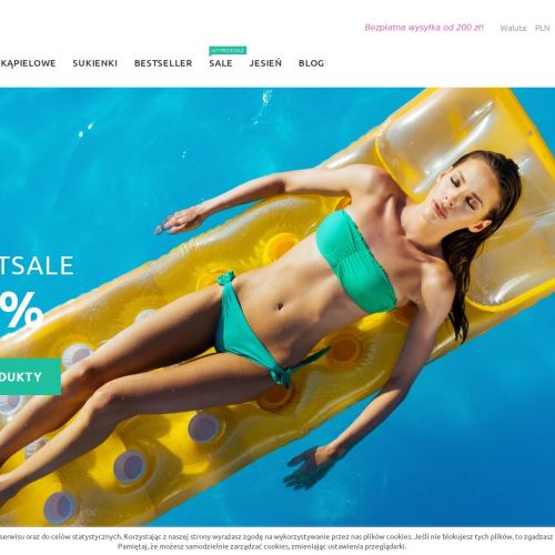 Czarny strój kąpielowy - Poznań