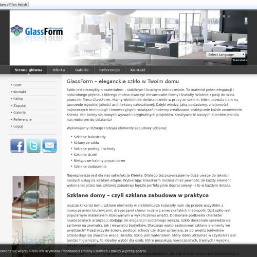 Zabudowy całoszklane - Kraków