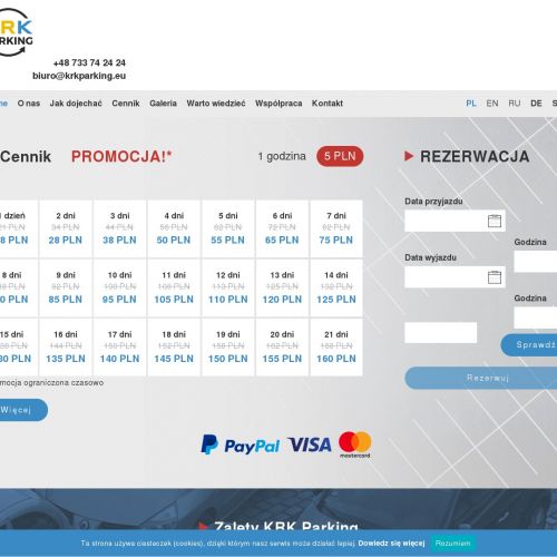 Parking kraków tanio w Krakowie