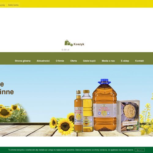 Olej roślinny zminotłoczony sklep - świecie