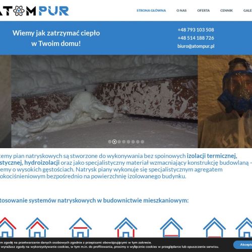 Izolacje sufitu pianą w Toruniu