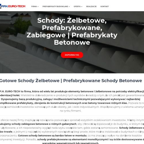 Producent schodów prefabrykowanych w Gdańsku