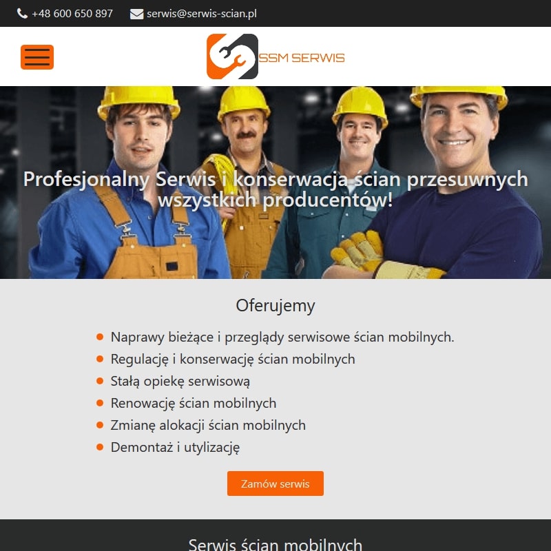 Warszawa - serwis ścian składanych