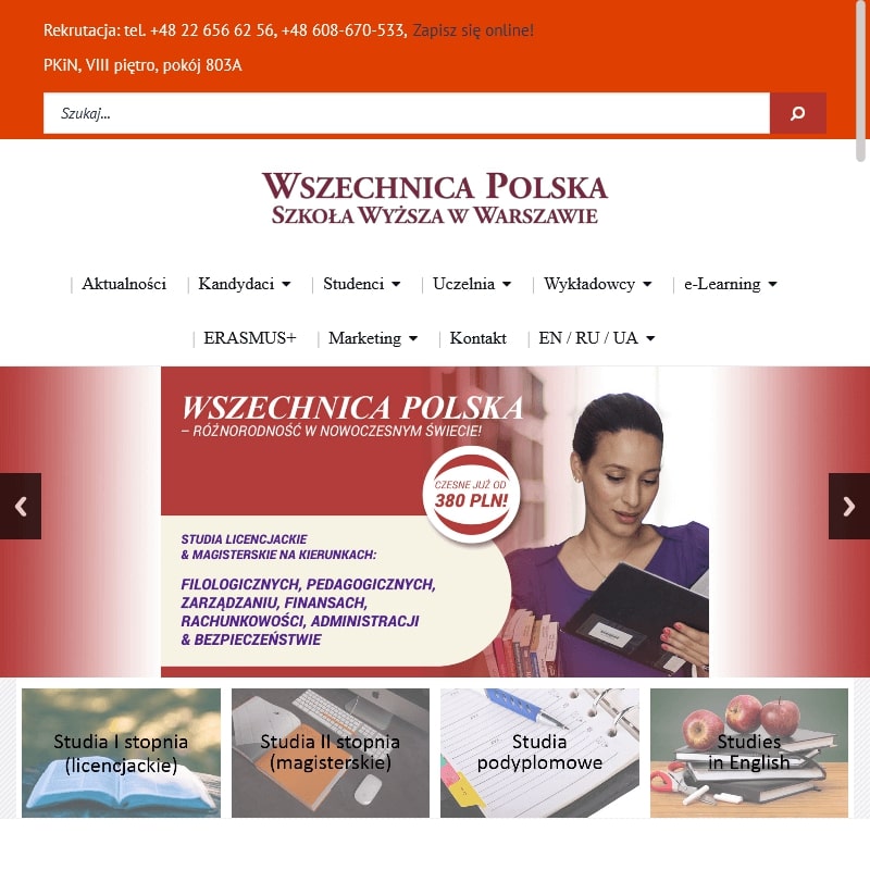 Warszawa - administracja biznesowa studia