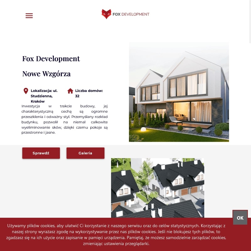 Nowe domy bliźniaki w Krakowie