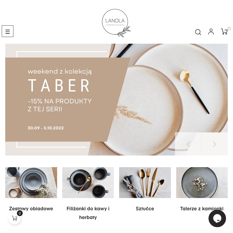 Talerze obiadowe kamionka