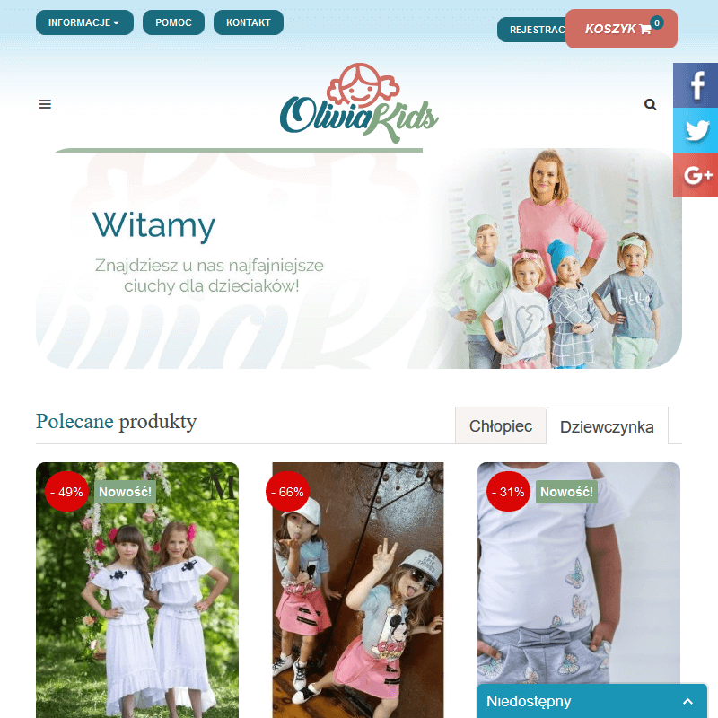 Koszule dla dziewczynek