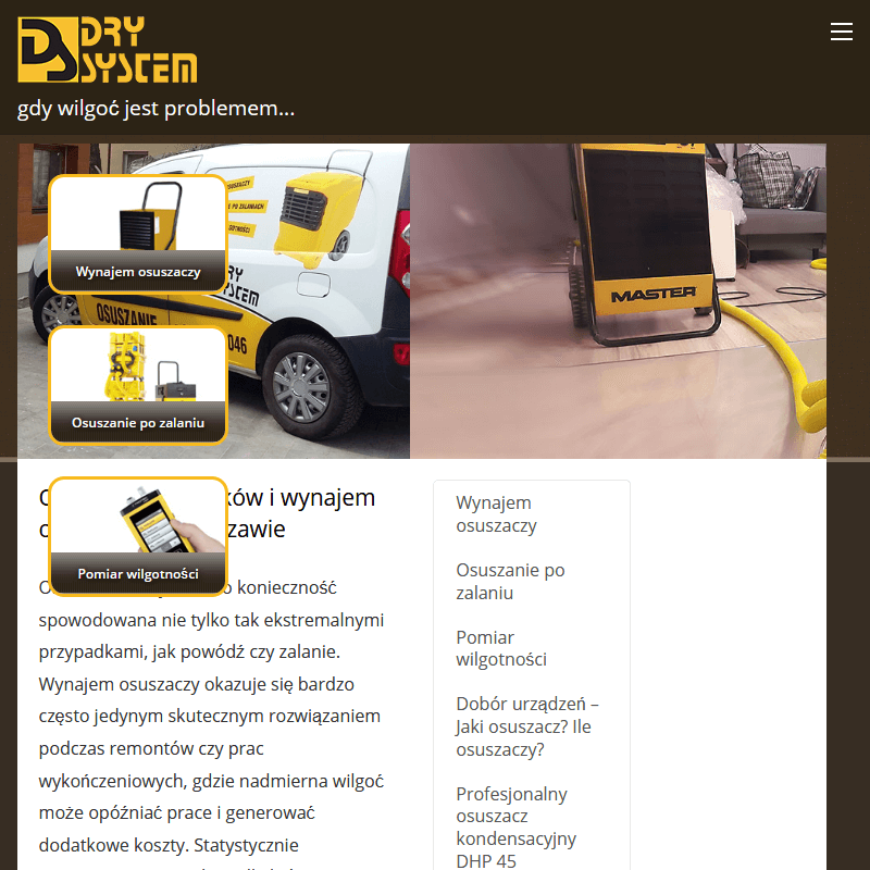 Wypożyczalnia osuszaczy powietrza w Piasecznie