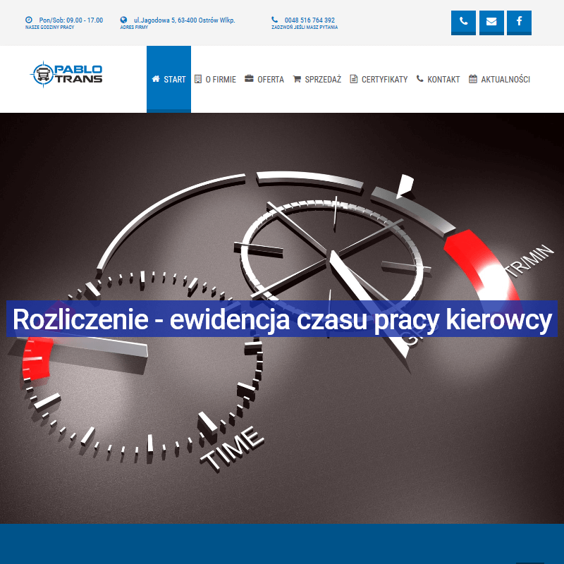 Prowadzenie ewidencji czasu pracy kierowców