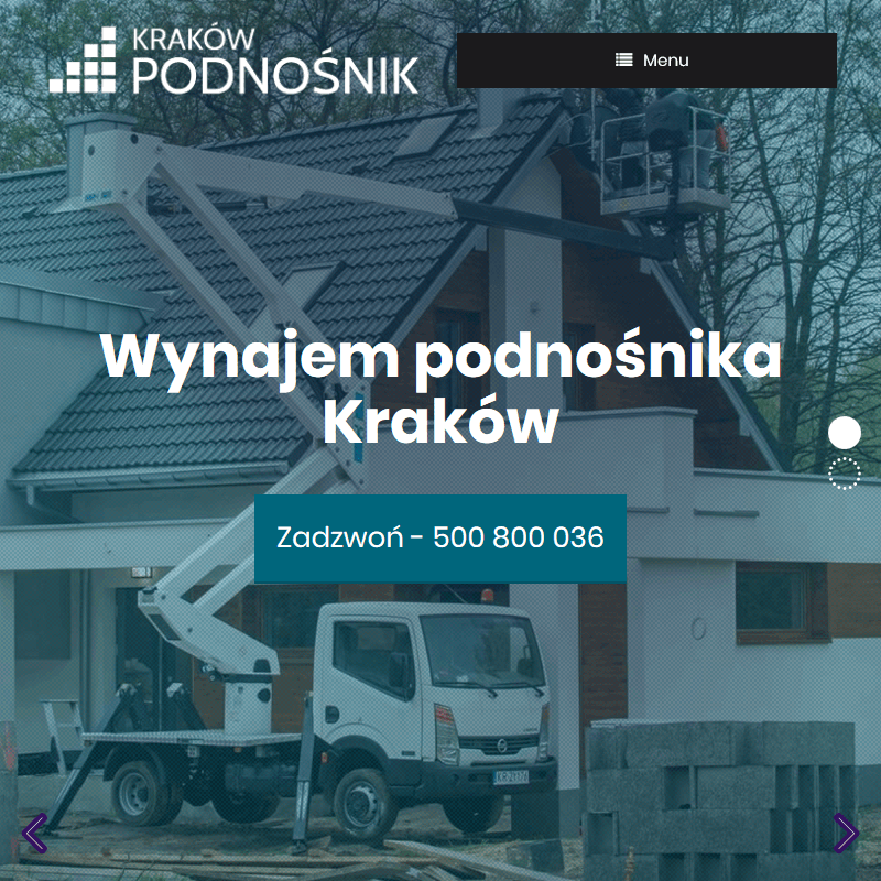 Podnośnik koszowy wynajem Kraków