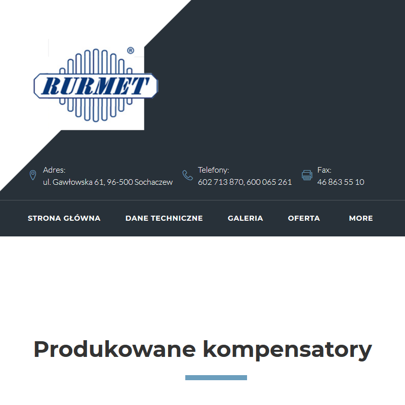 Kompensatory pod preizolację