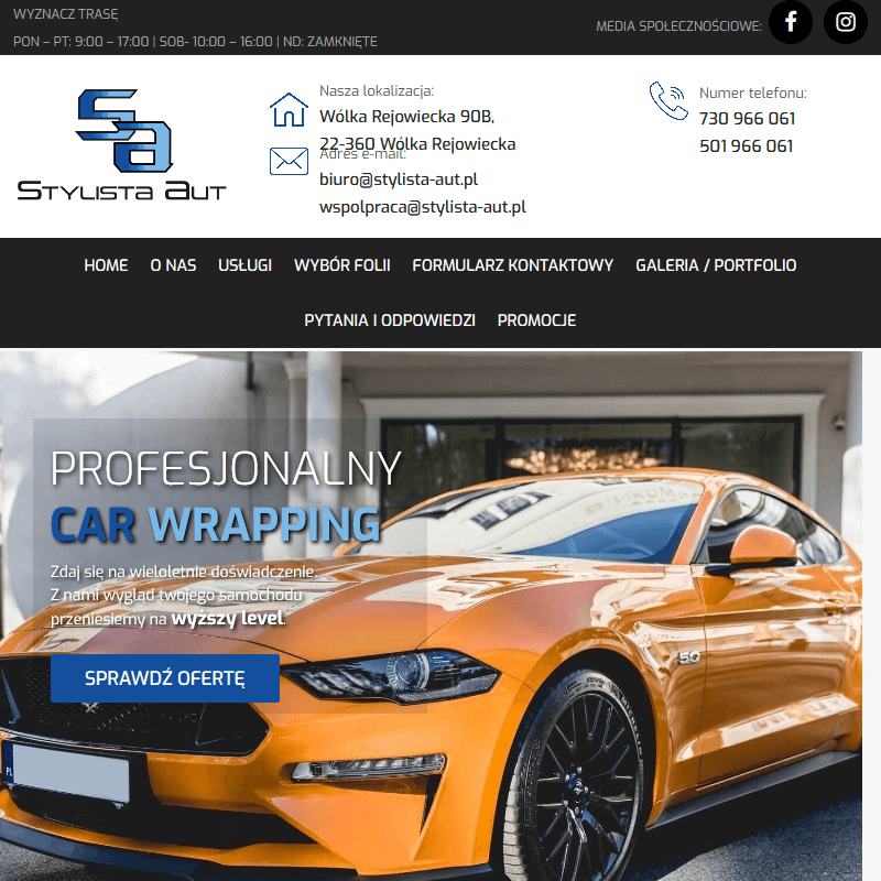 Stylizacja auta - Lubartów