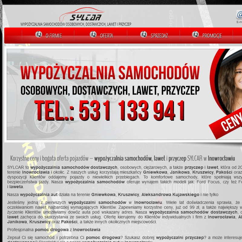 Wypożyczalnia samochodów - Janikowo